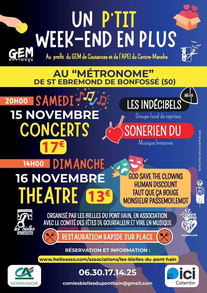 Réservez votre week-end dès maintenant ! Un p’tit week-end en plus