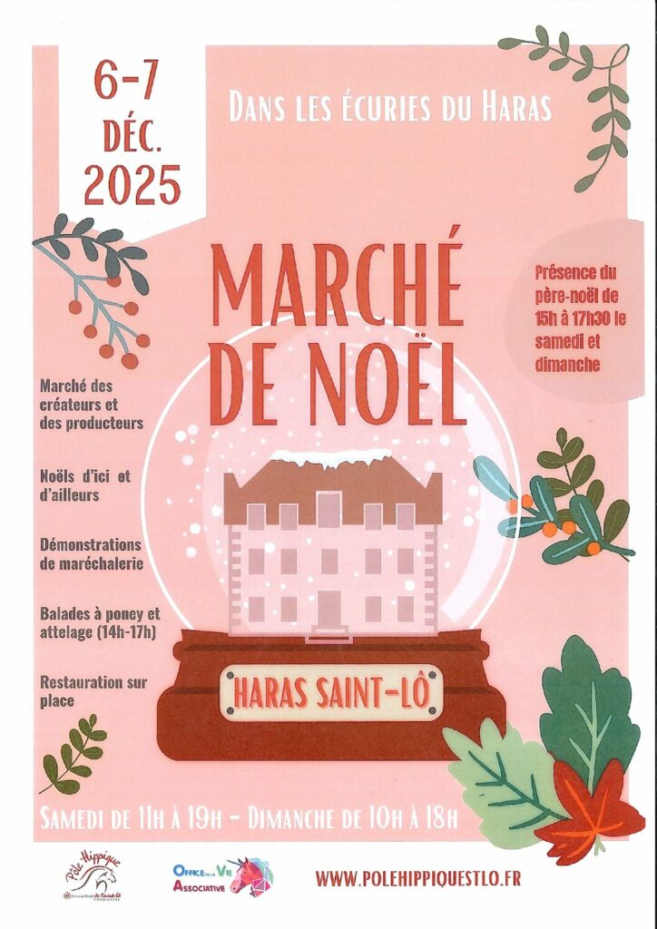Noël d&rsquo;ici et d&rsquo;ailleurs – samedi 6 et dimanche 7 décembre 2025 – Haras Saint-Lô