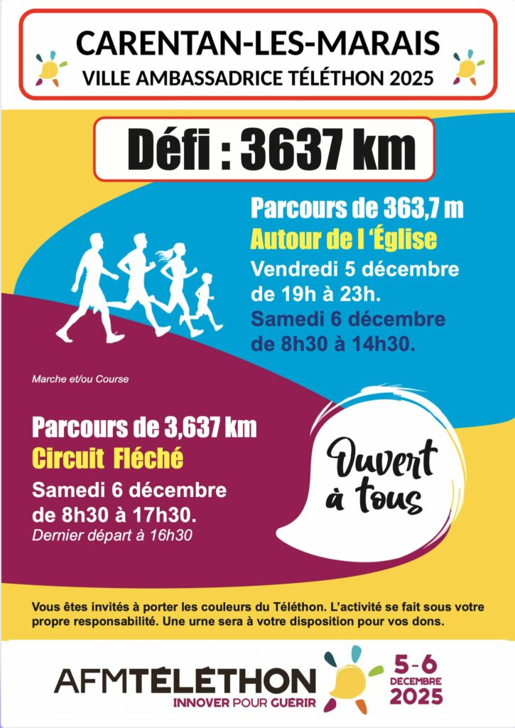 Marcher ensemble pour le Téléthon